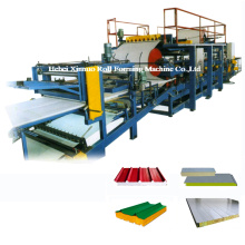 Automatic Rock Wool / EPS Sandwich Panel Roll Forming Machine/Roof Tile Production Line